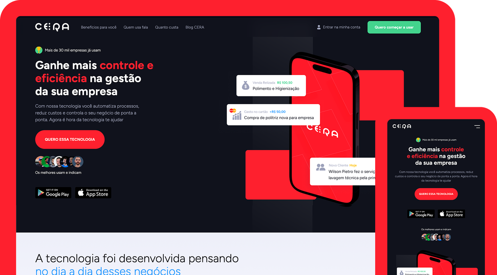 Imagem do projeto Plataforma CERA | Startup